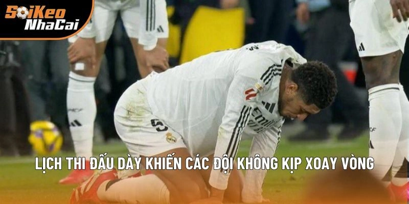 Lịch thi đấu dày khiến các đội không kịp xoay vòng Lịch thi đấu dày khiến các đội không kịp xoay vòng